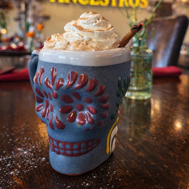 Hot Abuelita Chocolate.