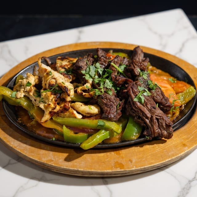 Steak & Chicken Fajitas.